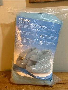 NYortho Super Quilted Heel Protector - Light Blue - Standard Size
